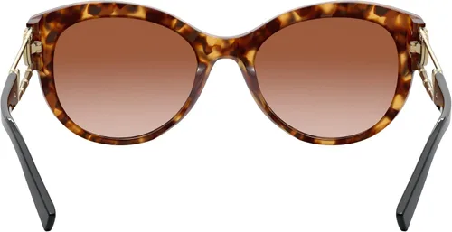 Vista 4 de Versace Woman Sunglasses Havana Frame, Brown Gradient Dark Brown Lenses, 55MM