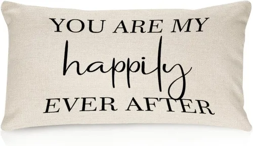 Vista 6 de Better When We are Together - Fundas de almohada lumbar de 12 x 20 pulgadas con citas divertidas de algodón y lino para sofá, decoración de sala