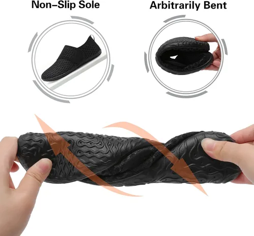Vista 6 de Lisdwde Zapatos de agua para mujeres y hombres zapatos de agua antideslizantes zapatos de natación deportes de playa zapatos de calcetín de secado