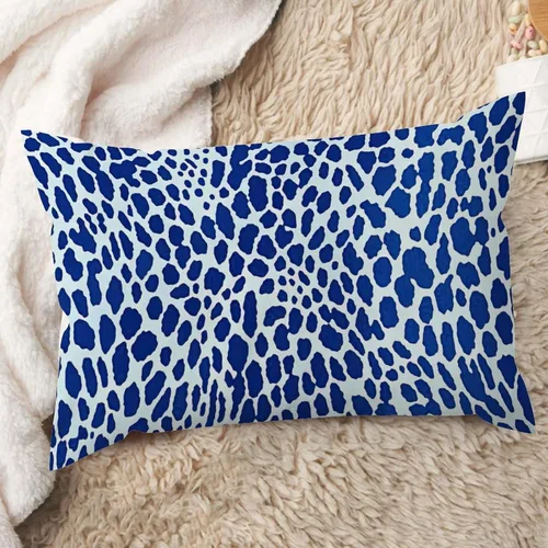 Vista 7 de ArogGeld Funda de cojín lumbar con estampado de leopardo y guepardo negro, funda de almohada para sofá, con manchas de animales marrones y negros