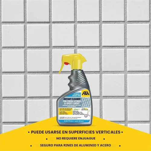 Vista 6 de FILA Surface Care Solutions, HYBRID & EPOXY PRO, limpiador instantáneo para residuos de lechada epoxi frescos, limpiador de lechada para usar