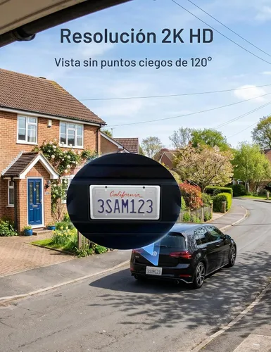Vista 5 de GNCC Cámaras de seguridad solares inalámbricas para exteriores, WiFi de 5G