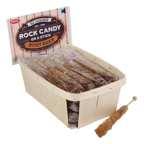 Vista 33 de Palitos de caramelo de roca extragrandes: 12 paletas de cereza rosa – envueltas individualmente – Palitos de caramelo de roca de cristal