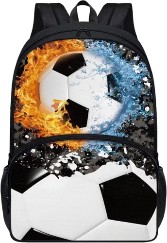 Vista 38 de American Flag Fire Galaxy Pattern Kids Backpack for Boys Girls Elementary Students Bookbag Middle School Bag Lightweight Children Travel Bag