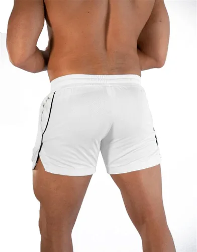 Vista 3 de EVERWORTH Pantalones cortos deportivos para hombre, pantalones cortos de entrenamiento para gimnasio, pantalones cortos casuales para correr