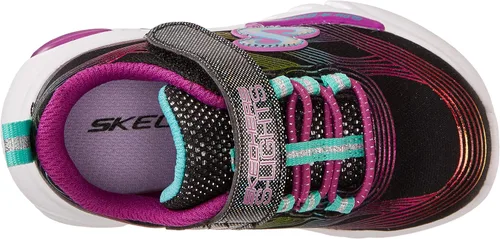 Vista 5 de Skechers Tenis unisex Glow-Brites para niños, Arcoiris (Rainbow)