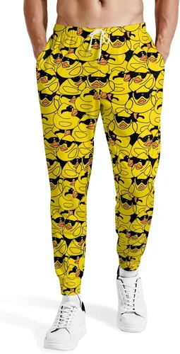 Vista 2 de Pantalones deportivos divertidos para hombre, pantalones deportivos casuales para rave, pantalones deportivos