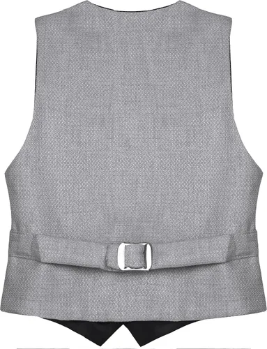 Vista 7 de Lilax Traje formal para niños de 4 piezas, chaleco, pantalones y corbata