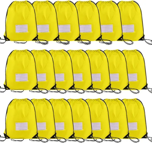 Vista 66 de CODOBON Paquete de 20 bolsas con cordón, mochila de cuerda de dibujo a granel, bolsa de bricolaje para gimnasio, deportes, bolsa para mujeres