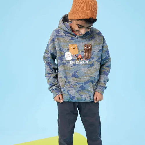 Vista 4 de Sudaderas con capucha destacadas para niños y niñas sudadera con capucha sin etiqueta para niños