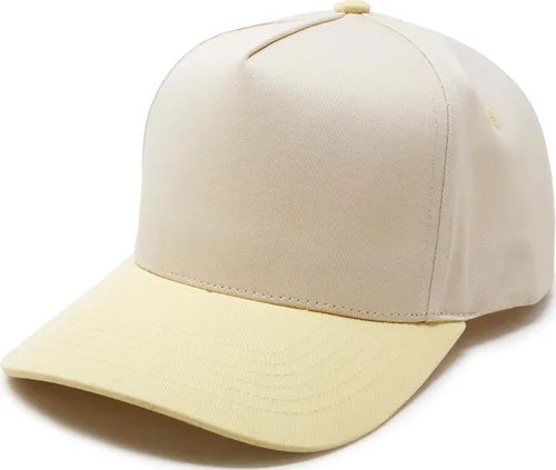 Vista 17 de Funky Junque - Sombreros Snapback de Lona Vintage de Dos Tonos Rayas a rayas - Rojo/Beige