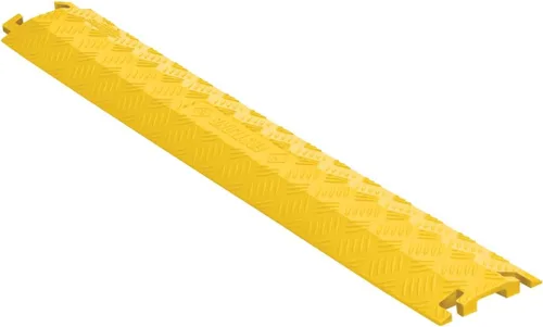 Vista 10 de Checkers Protector de cable ligero de 1 canal de 3 pies de largo para múltiples líneas de 0.5 pulgadas, cubierta de cable de piso para pasarelas