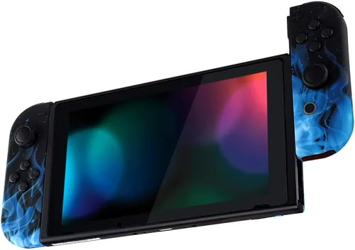 Vista 4 de eXtremeRate - Carcasa de control portátil Joy-Con con set de botones completo repuesto de carcasa hazlo tú mismo para control de Nintendo Switch