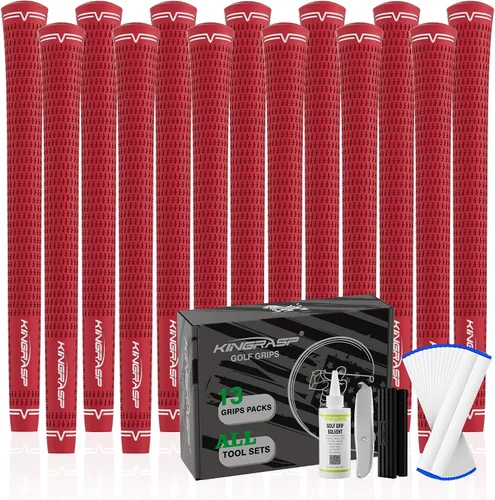 Vista 8 de Golf Grips, Standard/MidSize/Oversize 5 Colors for Choice, Rubber Golf Club Grips Golf Grips Kit