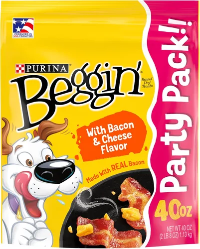 Vista 9 de Purina Beggin' Tiras con Carne Real de Golosinas para Perros con Sabores a Tocino y Carne