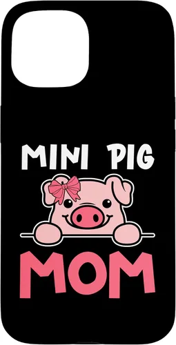 Vista 6 de Cute Mini Pig Mom Miniature Pig Owner Women Case for iPhone 16