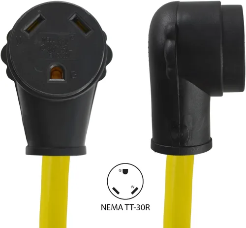 Vista 4 de Conntek Adaptador de cable de autocaravana RV de 15 amperios a 30 amperios