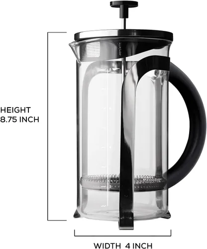 Vista 2 de aerolatte Cafetera de prensa francesa de 8 tazas, 34 onzas