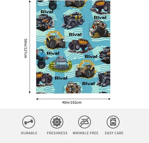 Vista 3 de Mantas de bebé personalizadas para niño, manta suave personalizada con nombre para niños, regalos personalizados para bebés recién nacidos y mantas