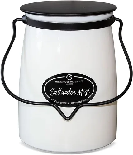 Vista 16 de Milkhouse Candle Company, Cotton Blossom, Creamery Glow Collection Vela perfumada de soya con aroma a flor de algodón: Vela en botella de leche, 14