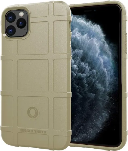Vista 22 de Funda protectora táctica para iPhone 11 (serie Rugged Shield), TPU gruesa y sólida, funda protectora táctica para iPhone 11 (6.1 pulgadas), arcilla