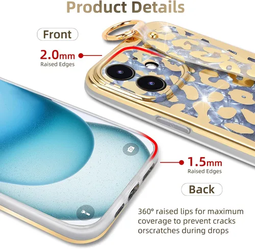 Vista 2 de Funda para iPhone 11 de 6.1 pulgadas (patrón de piel de leopardo)