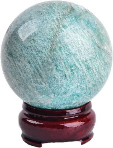 Vista 33 de JIC Gem Piedra Natural de Jaspe Africano Cristal de Curación Esfera Adivinación Bola de Piedra Preciosa, Feng Shui Reiki Aura Decoración