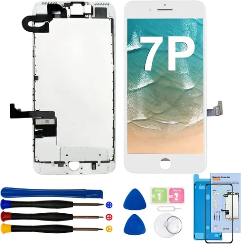 Vista 8 de Kit de reemplazo de pantalla para iPhone 7 Plus, pantalla digitalizadora LCD táctil 3D de 5.5 pulgadas para iPhone 7 Plus, con kit de herramientas