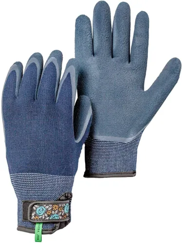 Vista 8 de Hestra Guantes de trabajo: Guantes de jardín de bambú para mujer, fucsia, 6