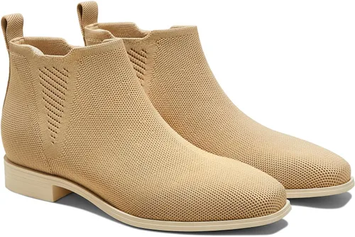 Vista 8 de VIVAIA Ryan - Botas Chelsea sin cordones para mujer, botas de tobillo con punta cuadrada, repelentes al agua, cómodas botas de tacón bajo para uso