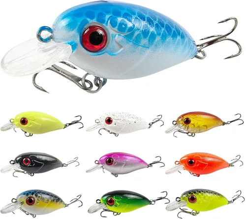 Vista 12 de Señuelos de pesca, señuelo grande y duro Minnow VIB con gancho de agudos Life-Like Swimbait Fishing Bait Popper Crankbait Vibe Sinking Señuelo