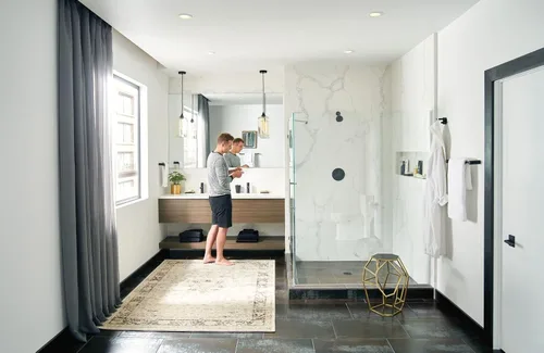 Vista 2 de Moen Align toallero de toalla de mano para baño, YB0486BL