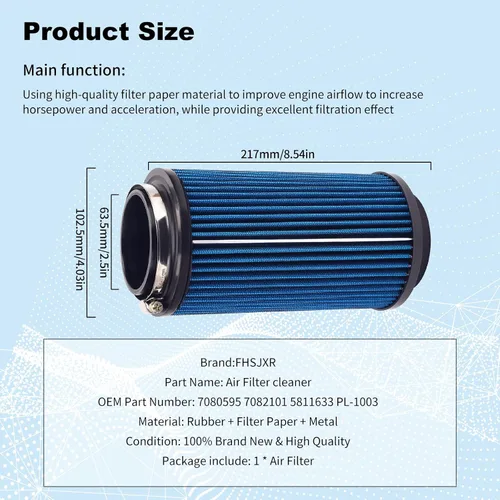 Vista 3 de 7080595 Filtro de aire 7082101 para Polaris Sportsman 335 400 500 550 570 600 700 800 850 XP Magnum 325 Scrambler Ranger Trail Boss blazer Worker