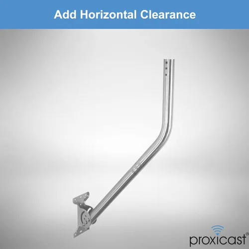 Vista 4 de Poste de extensión de acero inoxidable de 12 pulgadas para soportes de antena Proxicast J-Max (ANT-800-X12)