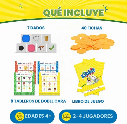 Vista 2 de Juego de estilo bingo orientado al lenguaje descriptivo, estructura de oraciones y capacidad para seguir instrucciones multicomponente