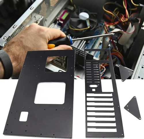 Vista 3 de Caja de computadora abierta DIY Gaming Mining Machine PC Host Case, Carcasa de computadora con diseño de disipación de calor de chasis abierto, 5.9