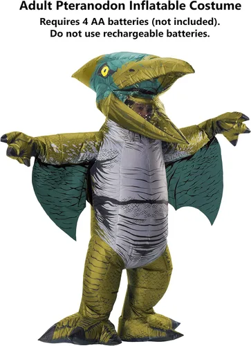 Vista 2 de Rubies - Disfraz de dinosaurio inflable original para adulto, Pteranodon, estándar, Pteranodon