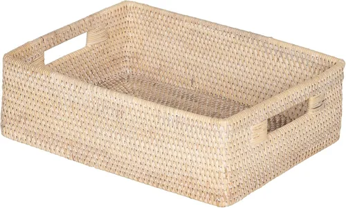Vista 7 de KOUBOO Laguna - Estante y cesta de ratán de mimbre, ideal para cestas de almacenamiento de cocina, estantes, caja decorativa, organizador