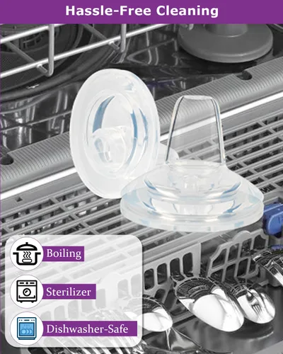 Vista 6 de Tetinas de vaso para biberones Philips Avent anticólicos para bebés, boquilla de silicona de grado alimenticio, pezón suave de flujo variable, 6