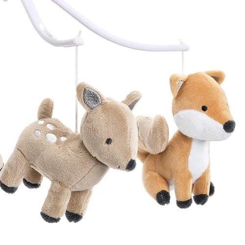 Vista 2 de Bedtime Originals Deer Park - Cuna musical para bebé, multicolor