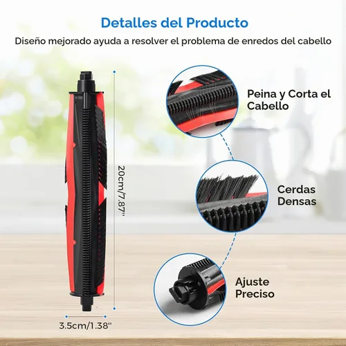 Vista 3 de Cepillo TriCut para aspiradora Roborock S7/Q Revo/T7S/Q7, QV35A, QV35S, Q5