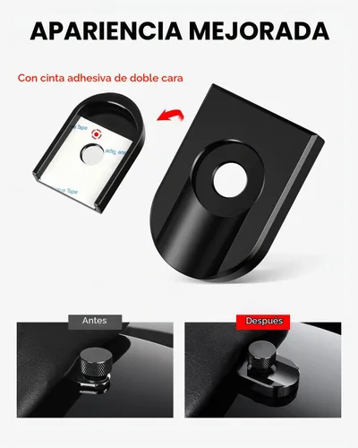 Vista 4 de Amazicha Cubierta de perilla de montaje de tornillo de aluminio negro compatible con Harley Davidson 1996-2024
