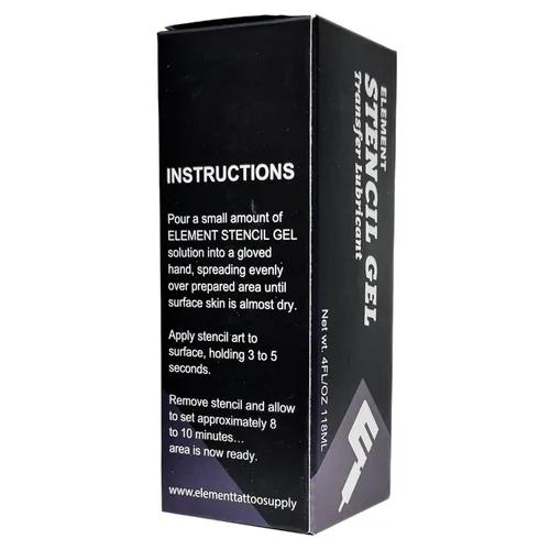 Vista 5 de Plantilla de tatuaje aplicador de gel loción 4 oz negro suave transferencia de plantilla limpia colocación de plantilla de larga duración Hold