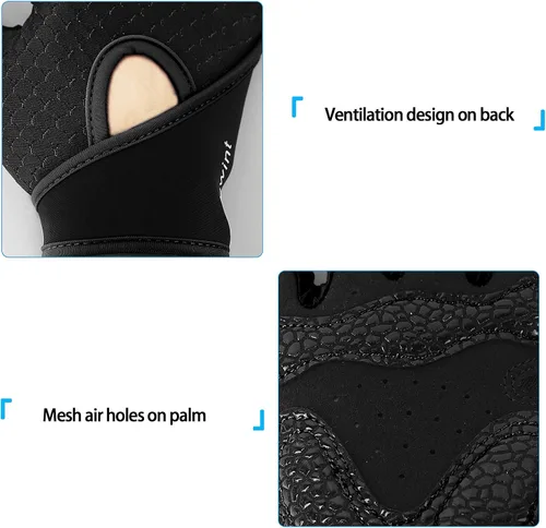 Vista 5 de Luwint Guantes de Entrenamiento para Niños, Guantes de Ejercicio con Ventilación y Agarre para Niños y Niñas para Levantamiento de Pesas y Gimnasio