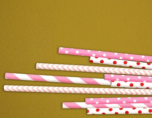 Vista 5 de Pomp Pajitas de papel decorativas 100% biodegradables con temática navideña, de larga duración, calidad prémium y ecológica, tamaño estándar