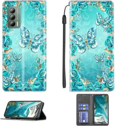 Vista 159 de Aroepurt Funda para UMIDIGI G1 Plus compatible con UMIDIGI G1 Plus Funda para teléfono Funda de piel sintética con función atril magnética CPT15