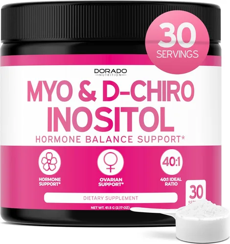 Vista 11 de Suplemento de Myo-Inositol y D-Chiro Inositol para Mujeres (360 Cápsulas, 2050mg por Porción, Relación Ideal 40:1 de Myo Inositol) Equilibrio