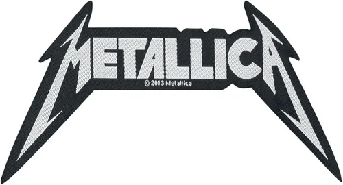 Vista 2 de Metallica Parche tejido con logotipo en forma de hombre blanco