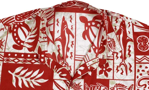 Vista 3 de LA LEELA Camisas hawaianas de manga corta con botones para la playa para hombre