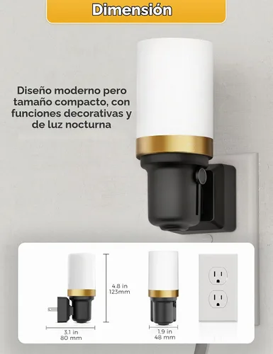 Vista 7 de L LOHAS LED Luces nocturnas que se enchufan a